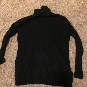 black turtle neck sweater